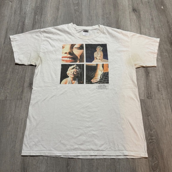 Other - Vintage Marilyn Monroe Graphic T-Shirt White Large Art picture photos